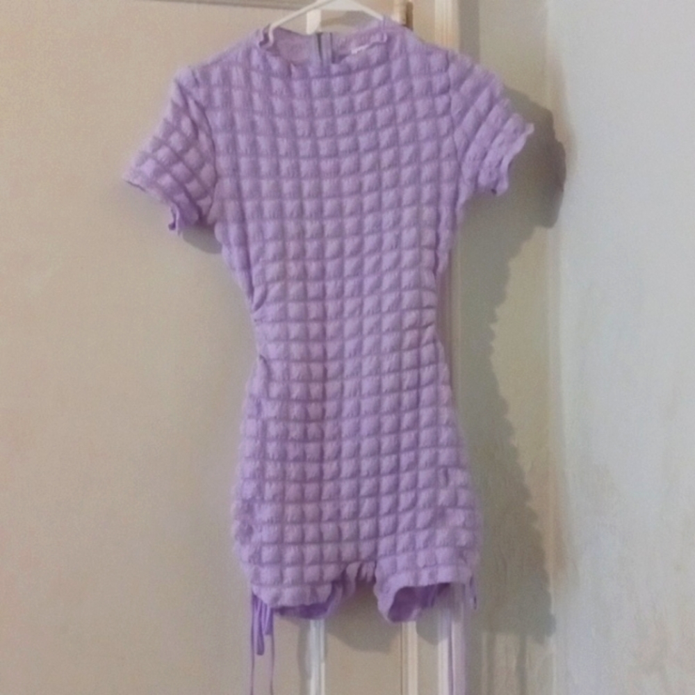 A short one piece jumpsuit